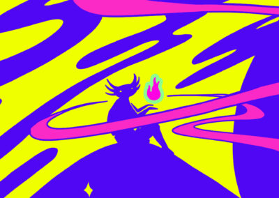 Detalles del cartel para el campamento de la Red de Juventudes Trans* Mx