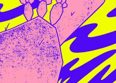 Detalles del cartel para el campamento de la Red de Juventudes Trans* Mx